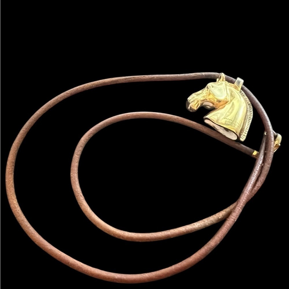 Hermes Bijouterie Fantaisie Horse necklace - Picture 4 of 7